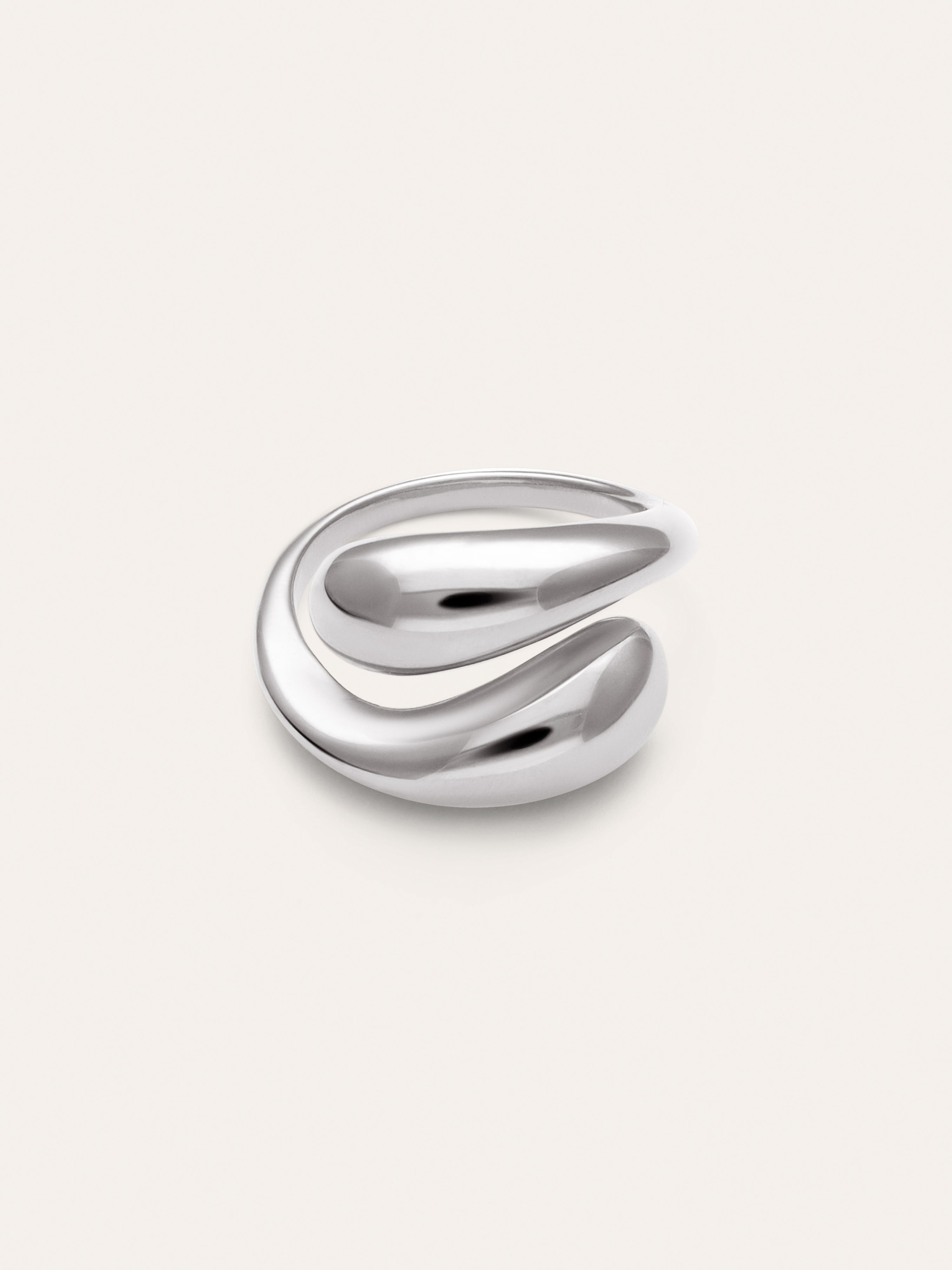 Maxi Abbraccio Stainless Steel Ring 