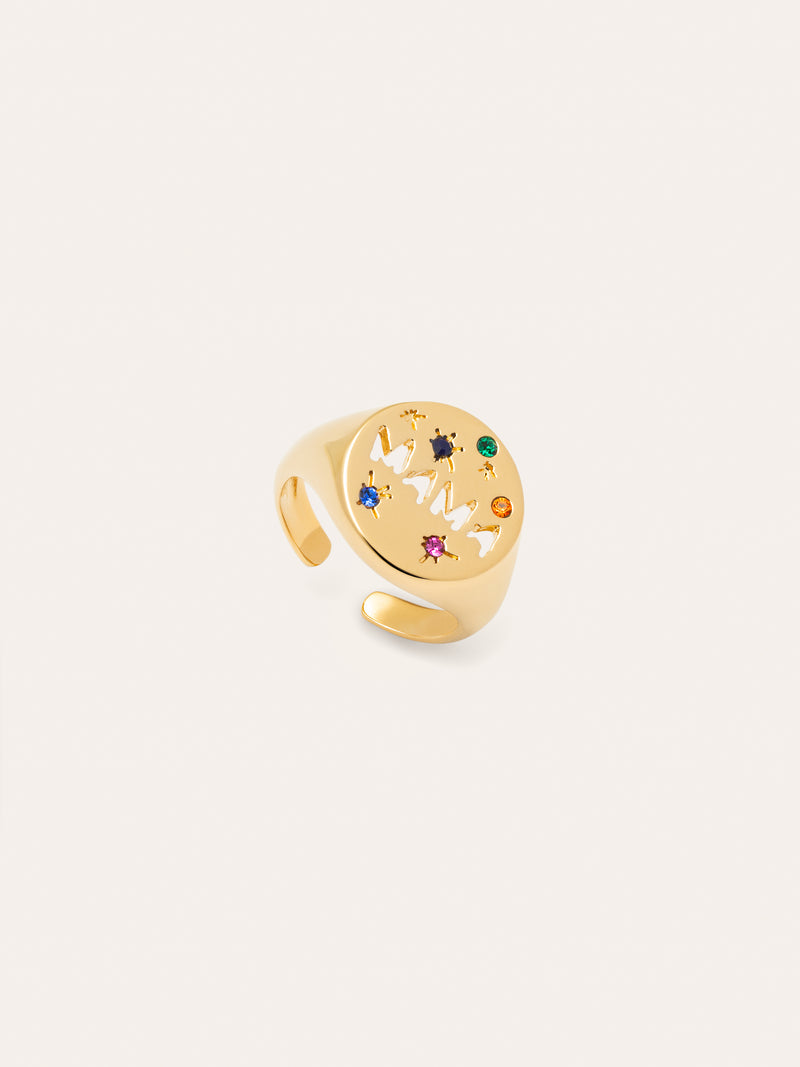 Anillo Mamá Baño Oro