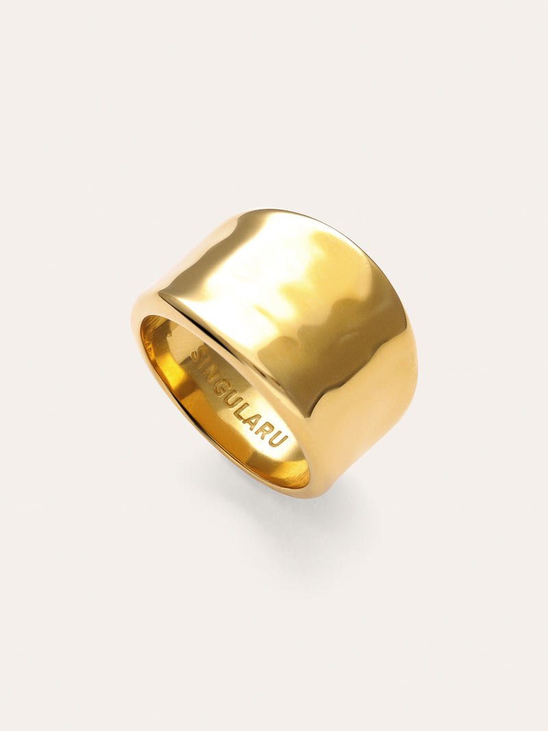 Anillo My Ocean Acero Baño Oro