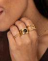 Anello One Link Acciaio placcato Oro - vista 4