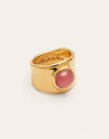 Anillo My Pink Stone Baño Oro