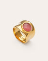 Imagen detalle de Anel My Pink Stone Aço Banhado a Ouro