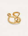Anello One Link Acciaio placcato Oro