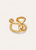 Anel One Link Aço Banhado a Ouro