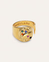 Anillo Organic Colors Zodiaco Baño Oro