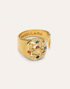 Anillo Organic Colors Zodiaco Baño Oro