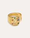 Anillo Organic Colors Zodiaco Baño Oro