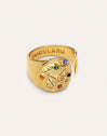 Anillo Organic Colors Zodiaco Baño Oro