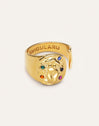 Anillo Organic Colors Zodiaco Baño Oro