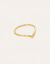 Peak-ring van staal met een goudlaag、】【