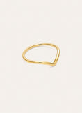 Peak-ring van staal met een goudlaag、】【