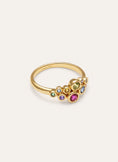 Anillo Rainbow Bubbles Baño Oro