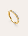 Anillo Shine Plata Baño Oro