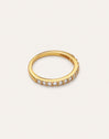 Anillo Shine Plata Baño Oro