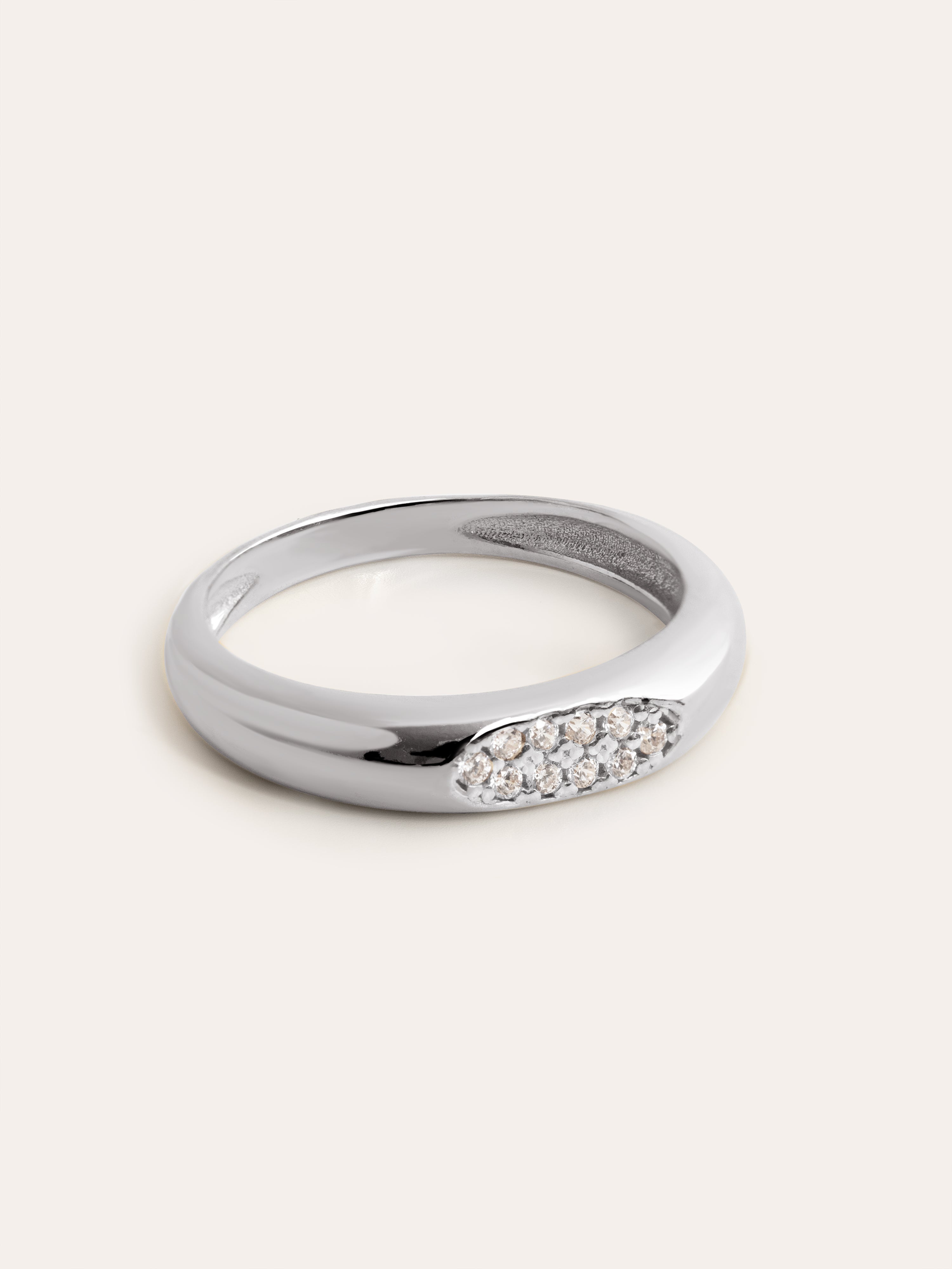 Anillo Signet Ivory Plata