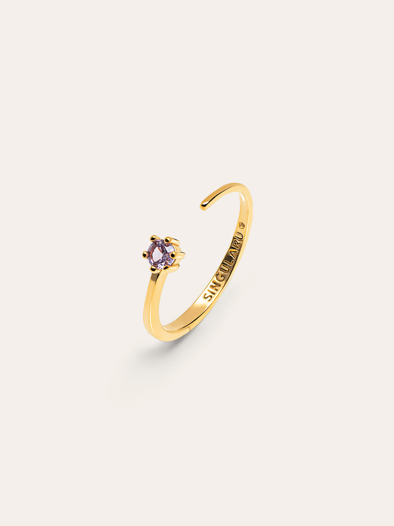 Sophie Lavande Ring mit Goldbeschichtung