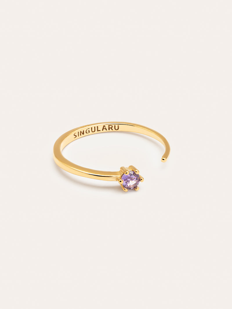 Sophie Lavande Ring mit Goldbeschichtung