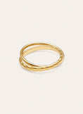 Anillo Story Acero Baño Oro