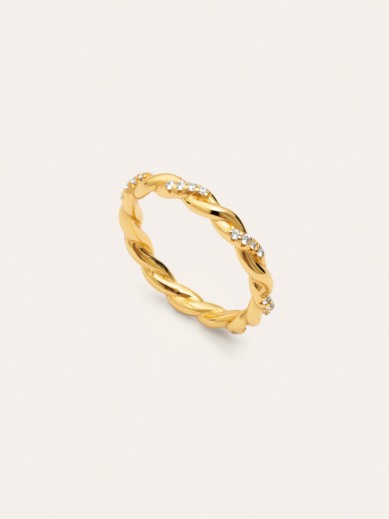 Anillo Tressia Baño Oro