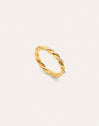 Anillo Tressia Plata Baño Oro