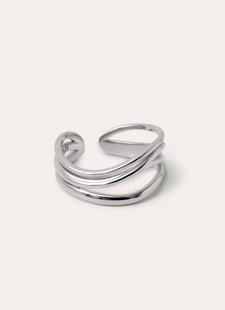 Anillo Waves Plata