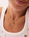 Collar Serpentine Acero Baño Oro