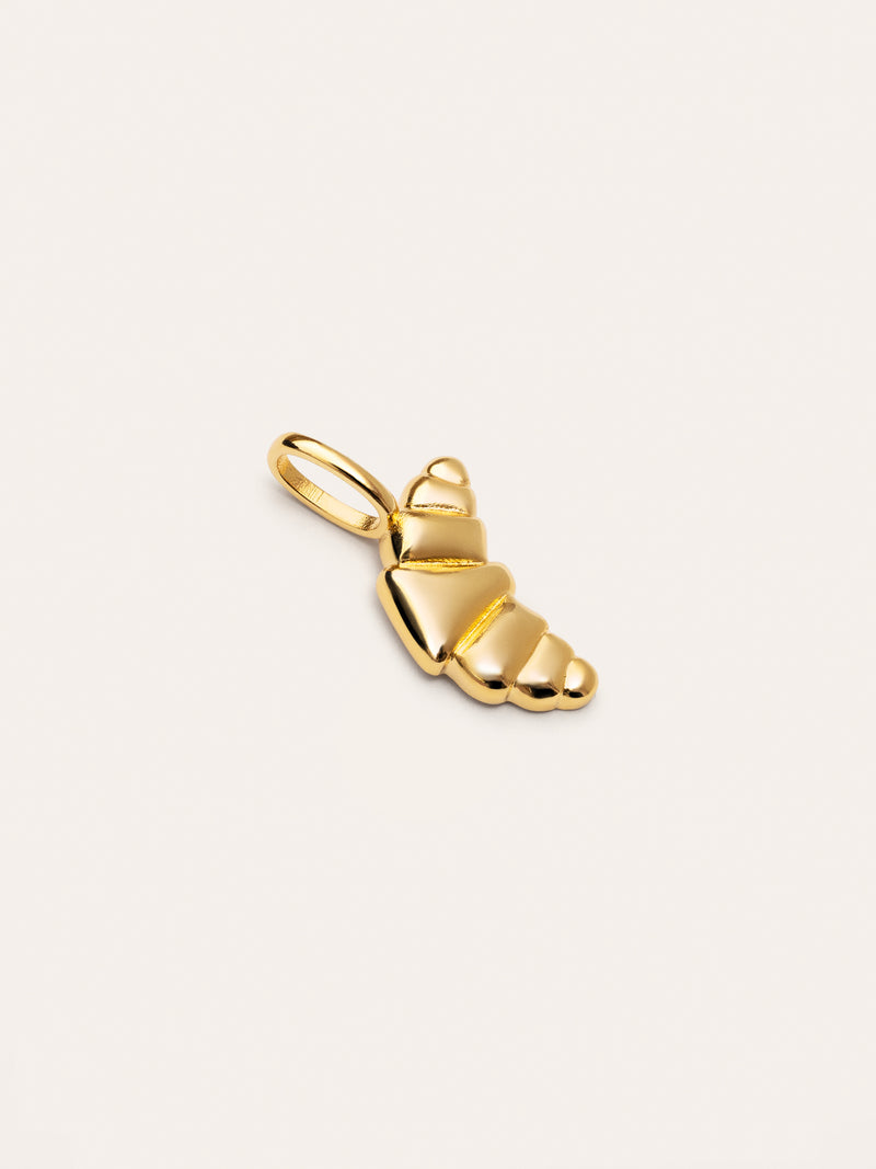 Charm Croissant Baño Oro