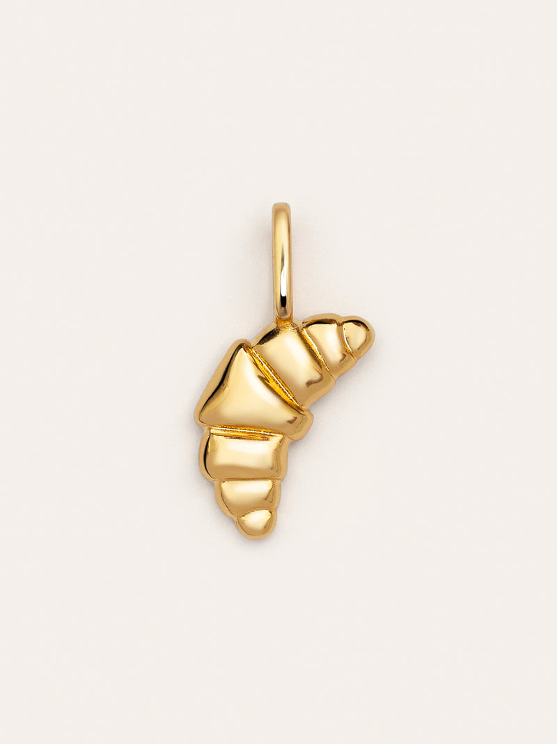 Charm Croissant Baño Oro
