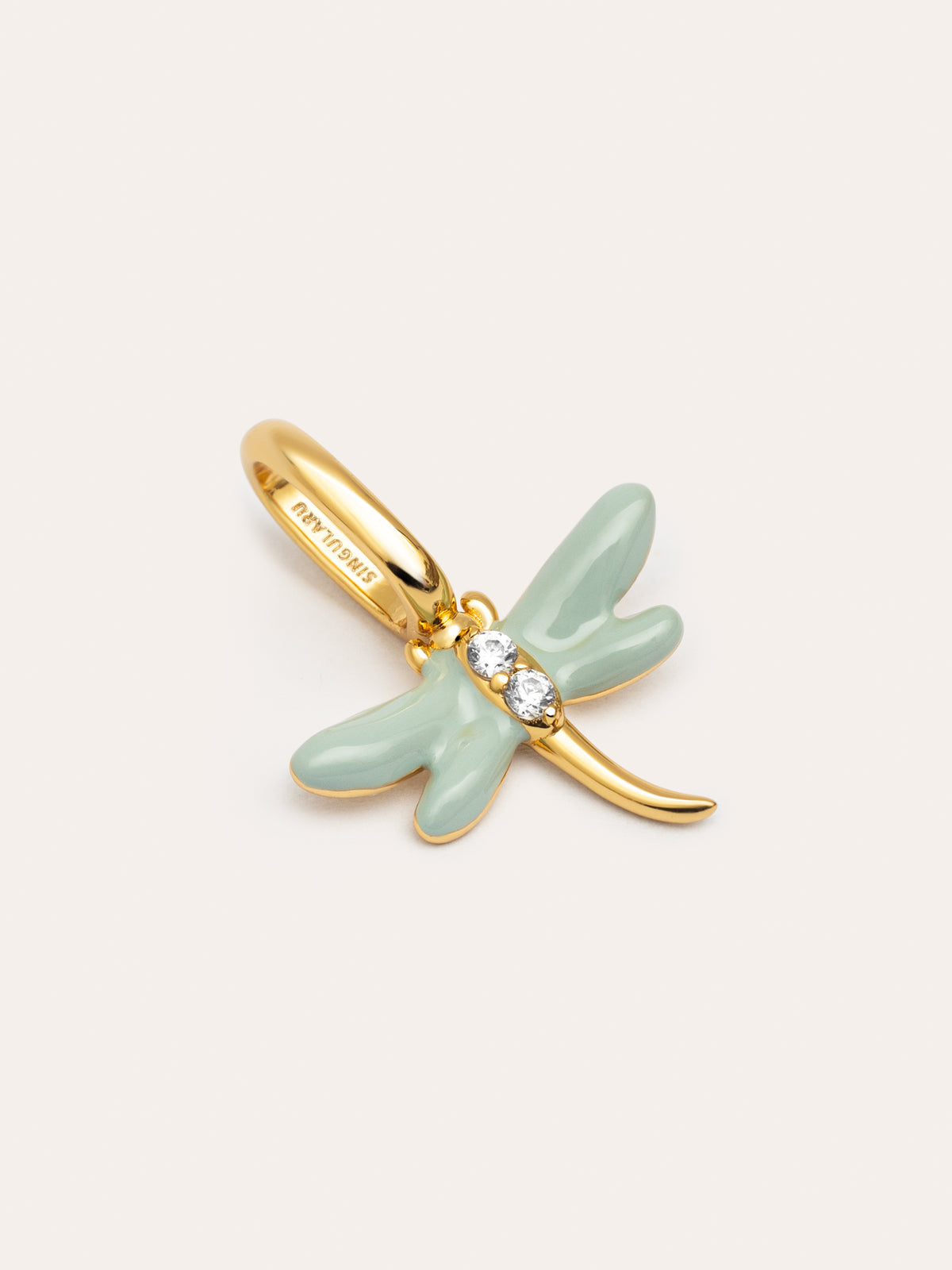 Imagen detalle de Libellen-Charm, vergoldet