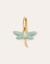 Charm Libélula Plata Baño Oro