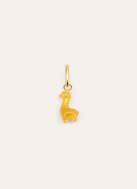 Lama Stone Gold Charm