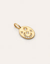 Night Medallion Gold Charm