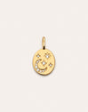 Night Medallion Gold Charm