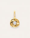 Charm Mini Birthstone Plata Baño Oro