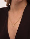 Charm Mini Birthstone Plata Baño Oro