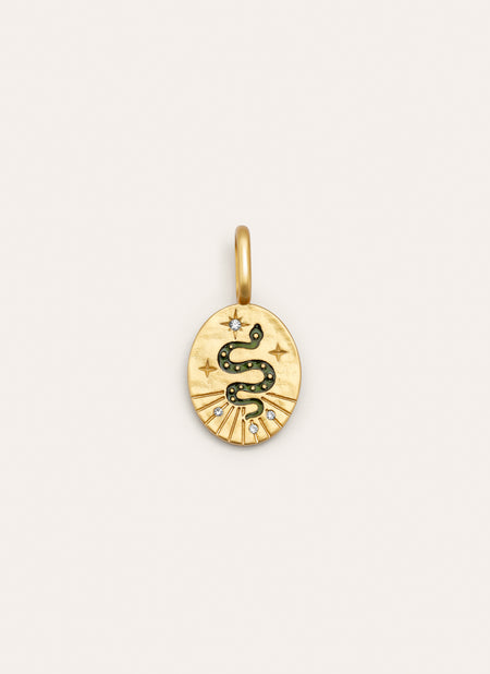 Mystic Snake Gold Charm