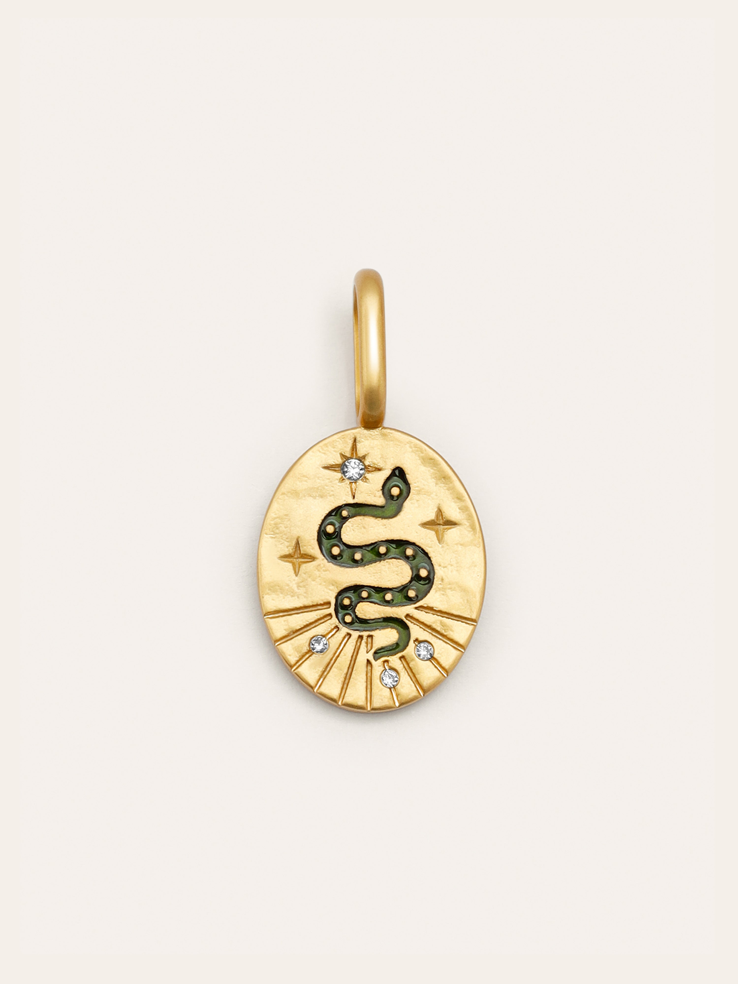 Charm Mystic Serpiente Baño Oro