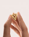 Charm Raw Heart Baño Oro