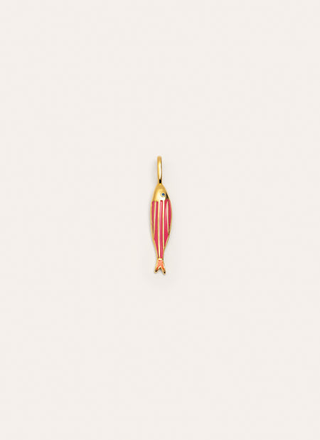Charm Seaglow Fish Baño Oro