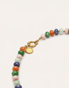 Collar Alpine Stones Acero Baño Oro
