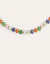 Collar Alpine Stones Acero Baño Oro