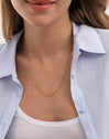 Collar Ana Acero Baño Oro