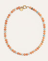Collar Ámbar Stones Acero Baño Oro