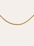 Collar Big Cord Acero Baño Oro