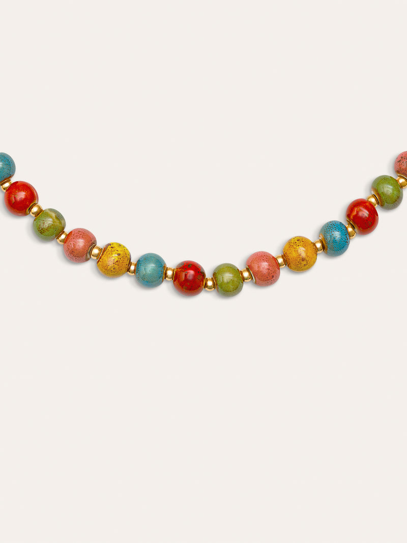 Collar Canela Acero Baño Oro
