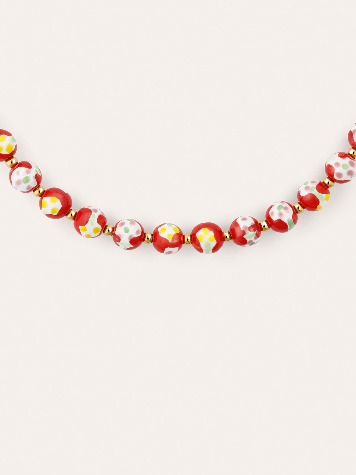 Collier Carmesí Acier Plaqué Or