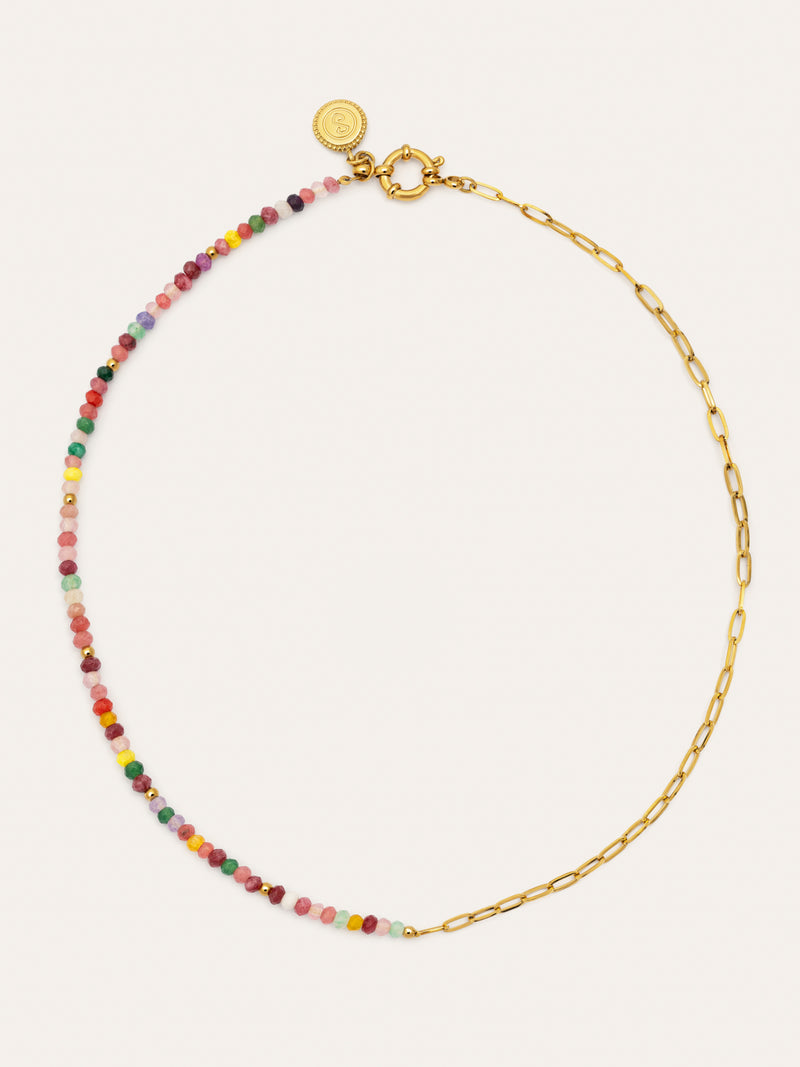 Collar Chic Amalia Acero Baño Oro