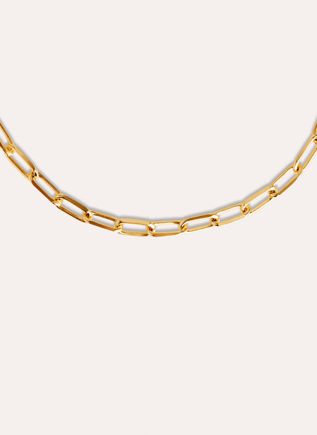 Chic Stainless Steel Gold Necklace