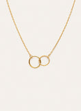 Ketting Circles Twist Staal Verguld met 18-karaats goud