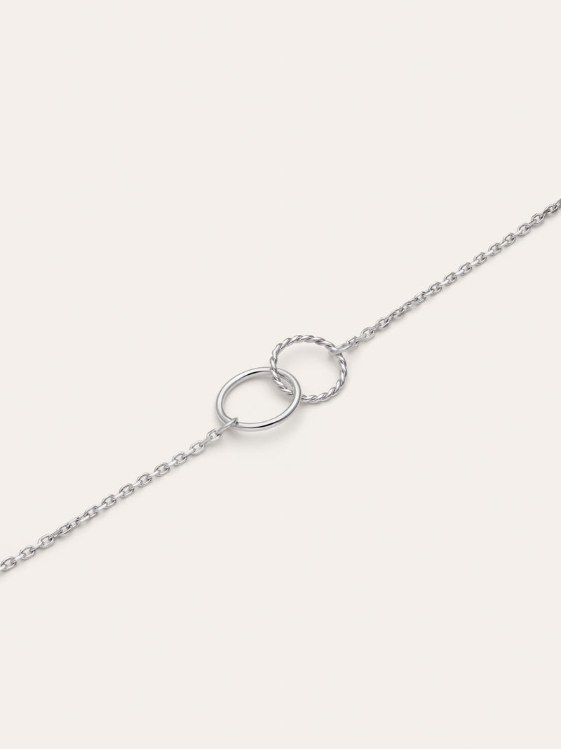 Collar Circles Twist Acero